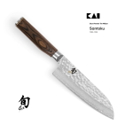 SHUN PREMIER TIM MALZER TDM1702 KAI JAPOŃSKI NÓŻ SANTOKU 18cm ZE STALI DAMASCEŃSKIEJ