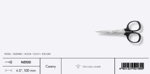 Nożyczki Japońskie KAI N5100 (10cm) seria N5000 Hafciarskie, do nitek