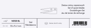 Japońskie Ostrza wymienne do Nożyczek KAI N5120 seria N5000 zestaw kompletny.