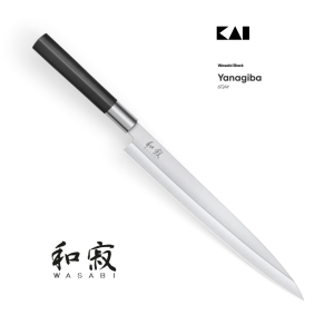 YANAGIBA WASABI BLACK 6724Y KAI JAPOŃSKI NÓŻ YANAGIBA 24cm
