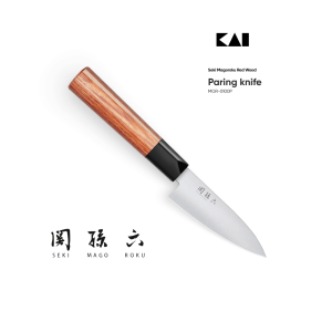 NÓŻ OBIERAK 10cm MAGOROKU RED MGR-0100P