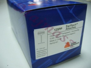 Łączniki STANDARD BIAŁE 02181 "125MM SWIFTACHM.PP-NATUR" opak. 5000szt.